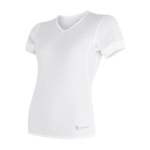 Dámské triko Sensor Coolmax Fresh Air V-neck bílé 17100022